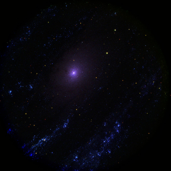ultraviolet andromeda galaxy
